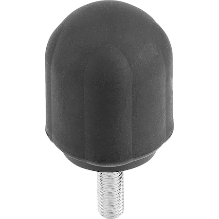 Kipp Clamping Grip High D=M08X25 D1=42, 7 H=55, 6, Form:L Thermoplastic, Comp:Steel K0280.4208X25